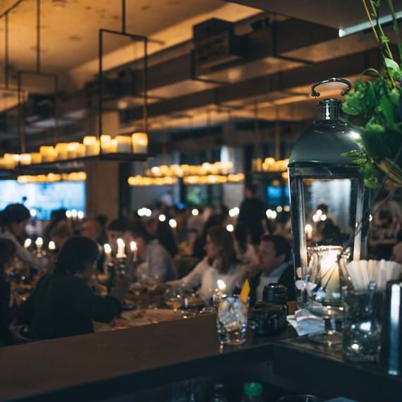 guests dining in Beast restaurant