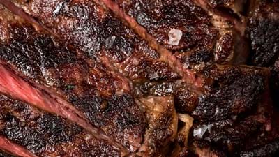 close up of cooked meat