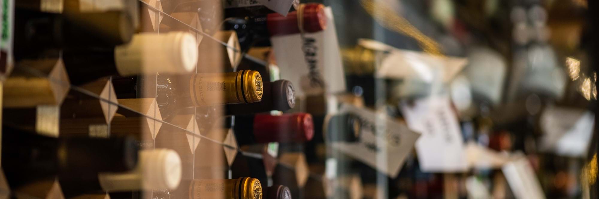 wine in wine cellar